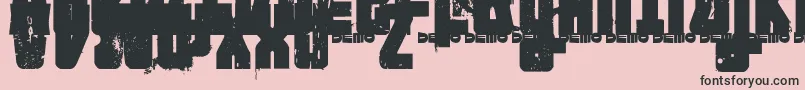 FTNIPD   Font – Black Fonts on Pink Background
