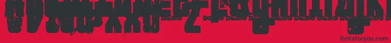 Police FTNIPD   – polices noires sur fond rouge