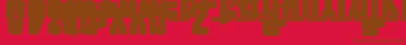 FTNIPD   Font – Brown Fonts on Red Background