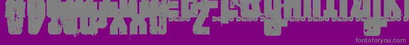 FTNIPD   Font – Gray Fonts on Purple Background