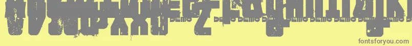 FTNIPD   Font – Gray Fonts on Yellow Background