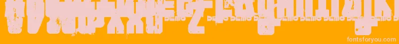 FTNIPD   Font – Pink Fonts on Orange Background