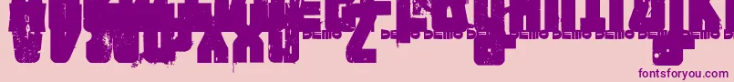 FTNIPD   Font – Purple Fonts on Pink Background