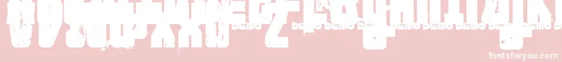 FTNIPD   Font – White Fonts on Pink Background