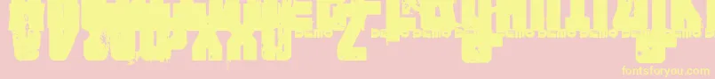 FTNIPD   Font – Yellow Fonts on Pink Background