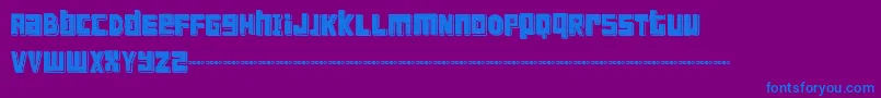 FTSCanblDemo Font – Blue Fonts on Purple Background