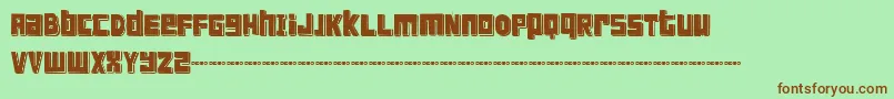 FTSCanblDemo Font – Brown Fonts on Green Background