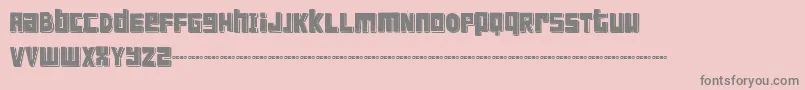 FTSCanblDemo-Schriftart – Graue Schriften auf rosa Hintergrund