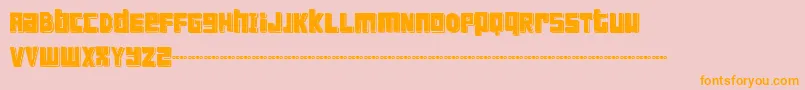 FTSCanblDemo Font – Orange Fonts on Pink Background