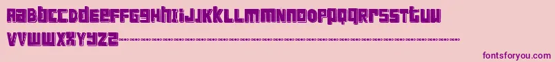 FTSCanblDemo-Schriftart – Violette Schriften auf rosa Hintergrund