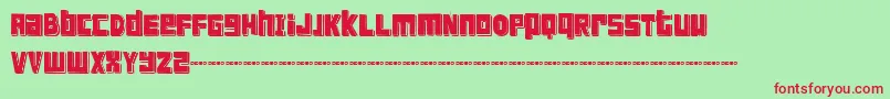 FTSCanblDemo Font – Red Fonts on Green Background