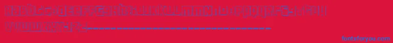 FTScanwhiDemo Font – Blue Fonts on Red Background