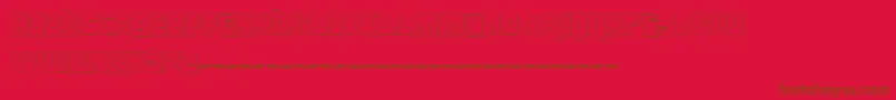 FTScanwhiDemo Font – Brown Fonts on Red Background