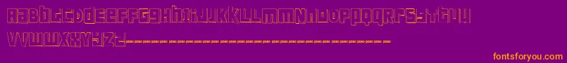 FTScanwhiDemo Font – Orange Fonts on Purple Background