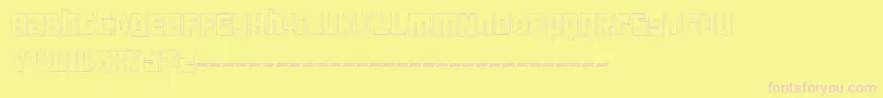 FTScanwhiDemo Font – Pink Fonts on Yellow Background