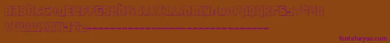 FTScanwhiDemo Font – Purple Fonts on Brown Background