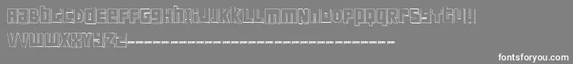 FTScanwhiDemo Font – White Fonts on Gray Background