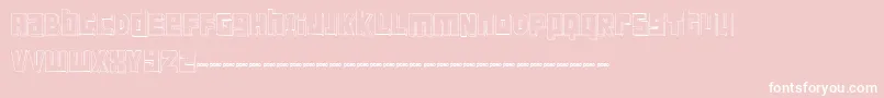 FTScanwhiDemo Font – White Fonts on Pink Background