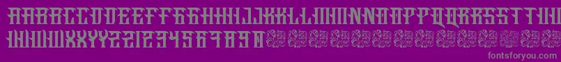 Fucking Hostile Font – Gray Fonts on Purple Background