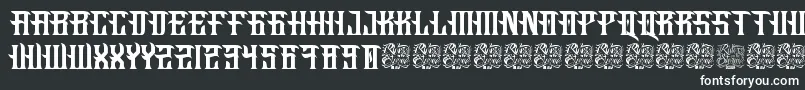Fucking Hostile Font – White Fonts on Black Background