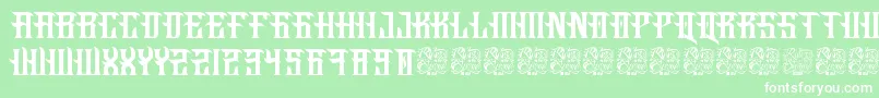 fuente Fucking Hostile – Fuentes Blancas Sobre Fondo Verde