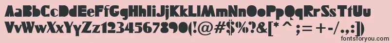 FUCKTN   Font – Black Fonts on Pink Background