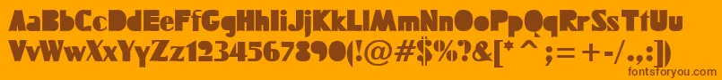 FUCKTN   Font – Brown Fonts on Orange Background