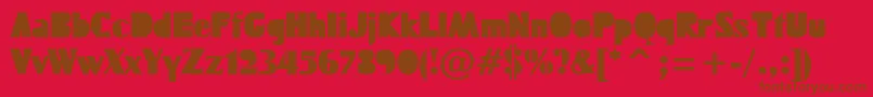 FUCKTN   Font – Brown Fonts on Red Background