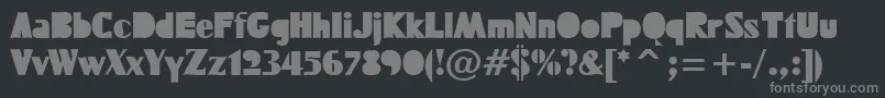 FUCKTN   Font – Gray Fonts on Black Background