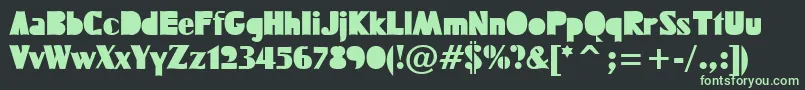 FUCKTN   Font – Green Fonts on Black Background