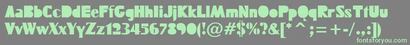FUCKTN   Font – Green Fonts on Gray Background