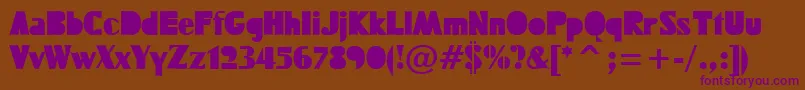 FUCKTN   Font – Purple Fonts on Brown Background