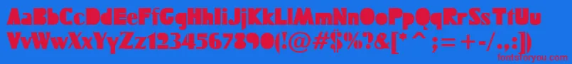 FUCKTN   Font – Red Fonts on Blue Background