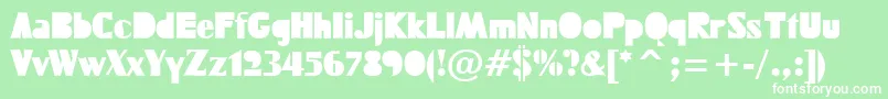 FUCKTN   Font – White Fonts on Green Background