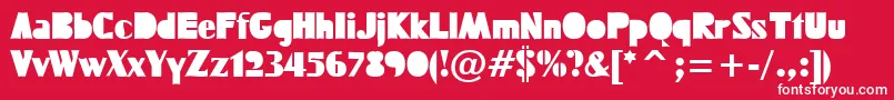 FUCKTN   Font – White Fonts on Red Background