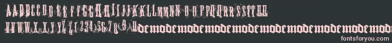 フォントFUCKY    – 黒い背景にピンクのフォント