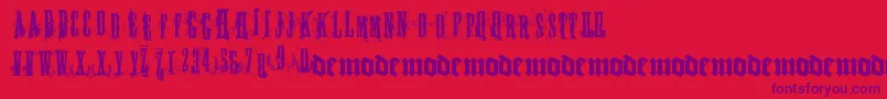 FUCKY   -fontti – violetit fontit punaisella taustalla
