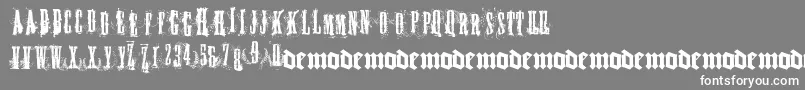FUCKY    Font – White Fonts on Gray Background