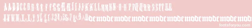 フォントFUCKY    – ピンクの背景に白い文字