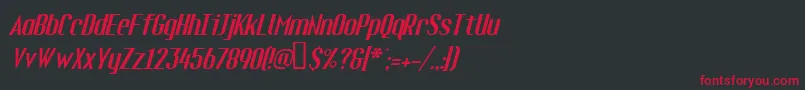 FUELI    Font – Red Fonts on Black Background
