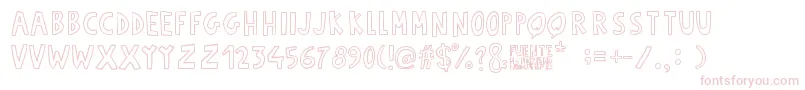 Fuente Manerismo Font – Pink Fonts on White Background