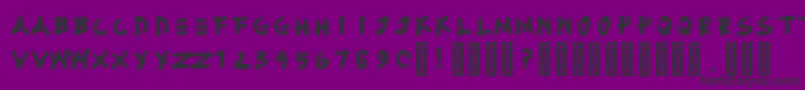 Fujimaru Regular Font – Black Fonts on Purple Background