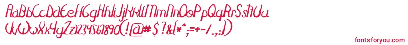 Fulgura Font – Red Fonts on White Background