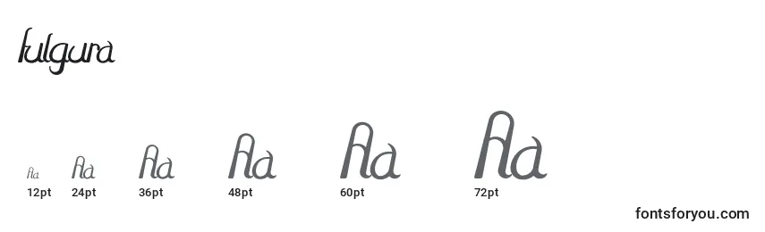 Fulgura Font Sizes