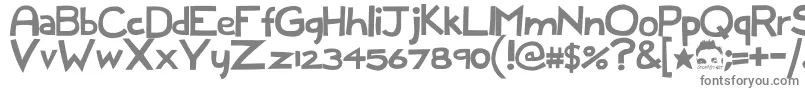 フォントFull Dece Sans 1 0 – 白い背景に灰色の文字