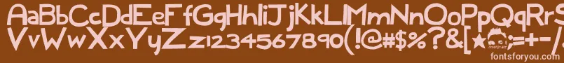 fuente Full Dece Sans 1 0 – Fuentes Rosadas Sobre Fondo Marrón