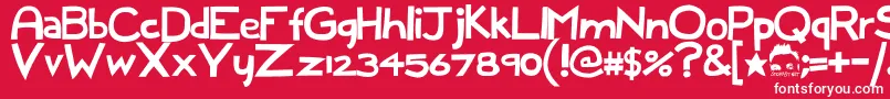 フォントFull Dece Sans 1 0 – 赤い背景に白い文字