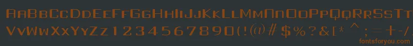 Saiba mais sobre a fonte FullInjection regular Fonte FullInjection regular – fontes marrons em um fundo preto