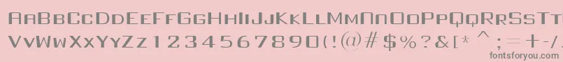 Saiba mais sobre a fonte FullInjection regular Fonte FullInjection regular – fontes cinzas em um fundo rosa