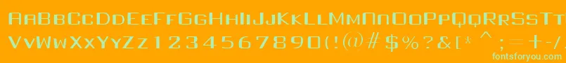 More about FullInjection regular Font FullInjection regular Font – Green Fonts on Orange Background